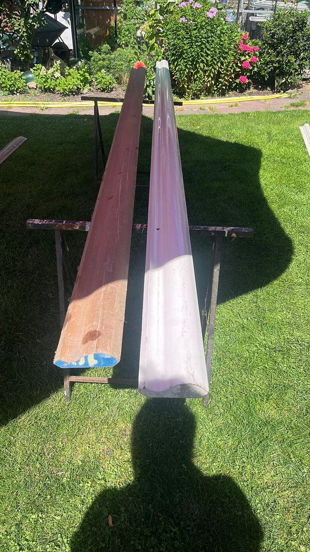 Prachtige nieuwe Meranti gootlijsten, Ophalen, 25 tot 50 mm, Nieuw, Plank