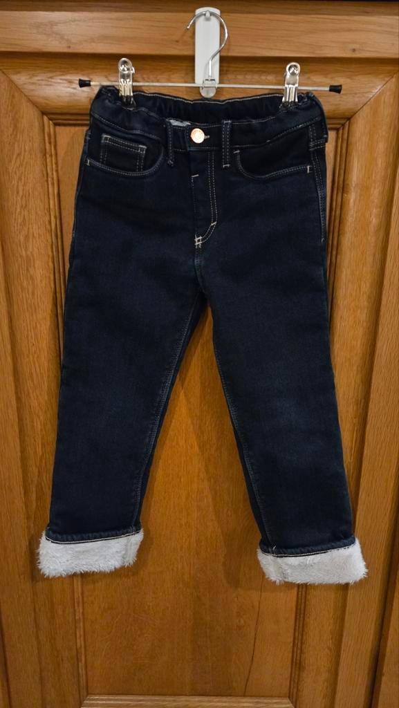 H&M gevoerde thermo jeans  Maat 116 - Zo goed als nieuw, Kinderen en Baby's, Kinderkleding | Maat 116, Broek, Verzenden, Jongen of Meisje