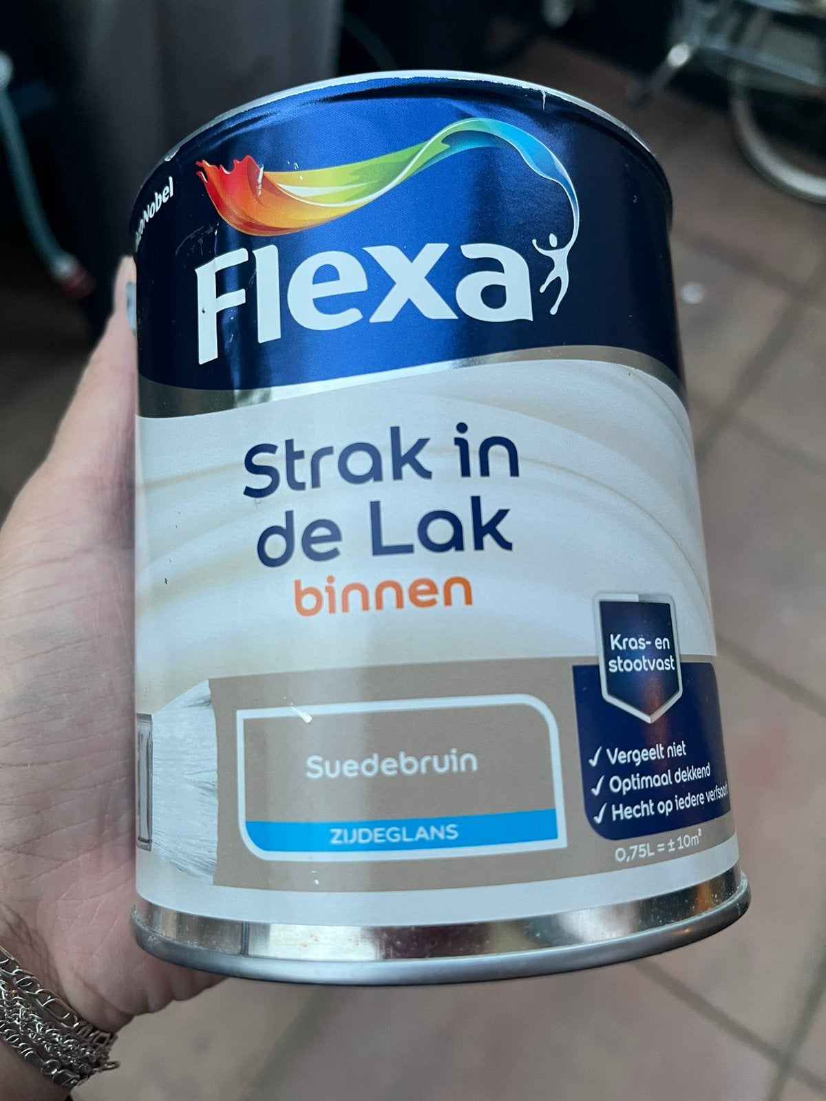 Strak in de Lak Suedebruin, Doe-het-zelf en Verbouw, Ophalen, Bruin, Nieuw, Lak