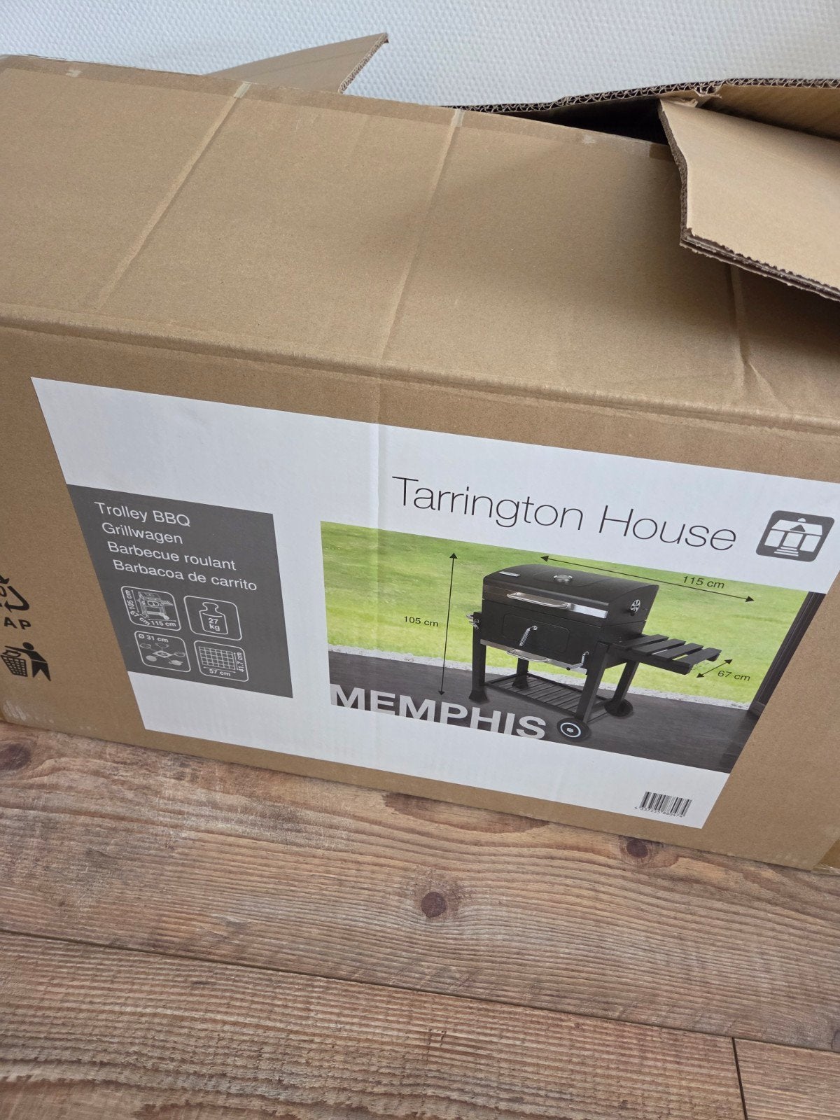Gloednieuwe Tarrington House BBQ grillwagen met hoes, Ophalen of Verzenden, Nieuw, Tarrington House