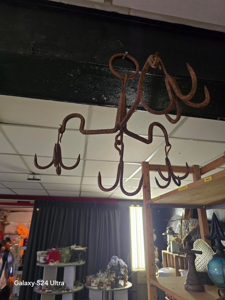 Vleesrek antieke ijzeren, Antiek en Kunst, Antiek | Keukenbenodigdheden, Ophalen