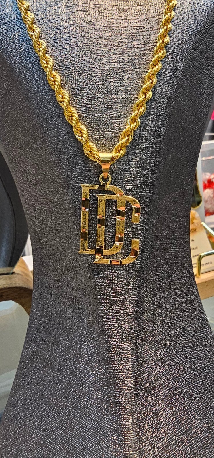 Mooie DC hanger 18karaat goud, Ophalen of Verzenden, Nieuw, Goud, Goud