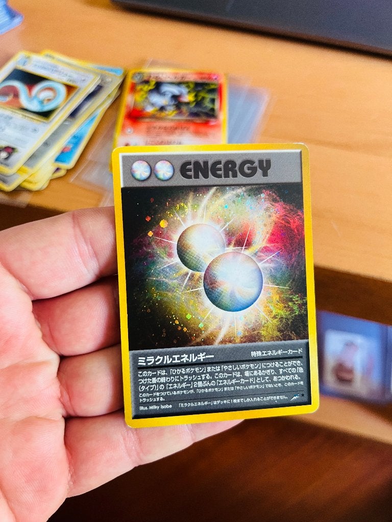 Miracle Energy Neo Destiny Japanese Pokemon, Verzenden, Zo goed als nieuw, Losse kaart, Foil