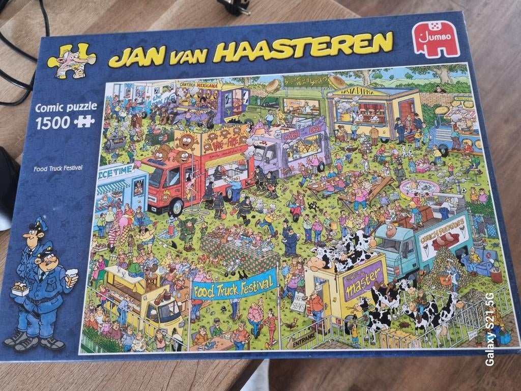 Jan van Haasteren Food Truck Festival 1500 stukjes, Ophalen, Meer dan 50 stukjes, Gebruikt, 6 jaar of ouder