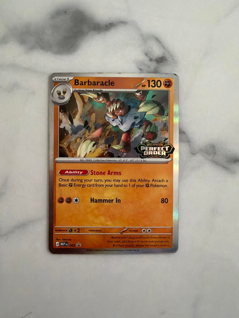 Barbaracle 069/069 Perfect Order Pokémon Kaart, Ophalen of Verzenden, Zo goed als nieuw, Losse kaart