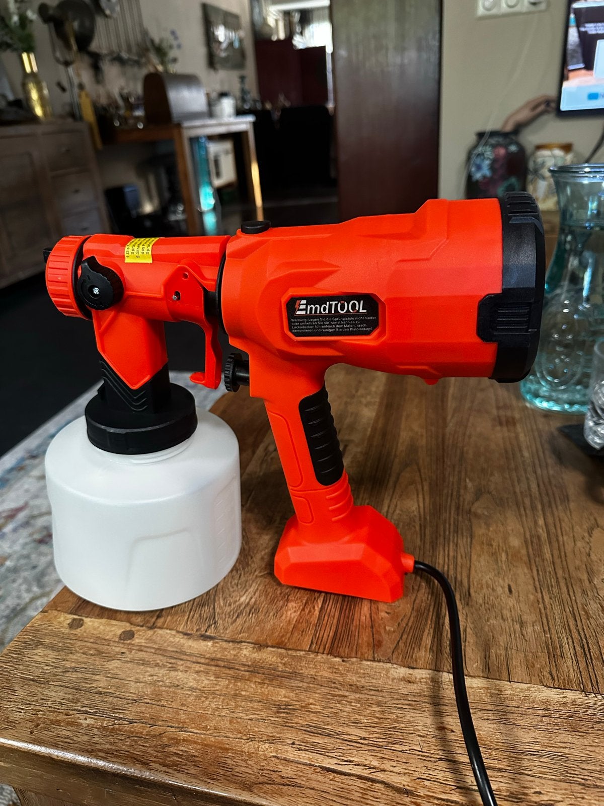 EmdTOOL Elektrische Verfspuit - Nieuw, Doe-het-zelf en Verbouw, Schildersmaterialen, Ophalen, Zo goed als nieuw, Verfspuit of Verfpomp
