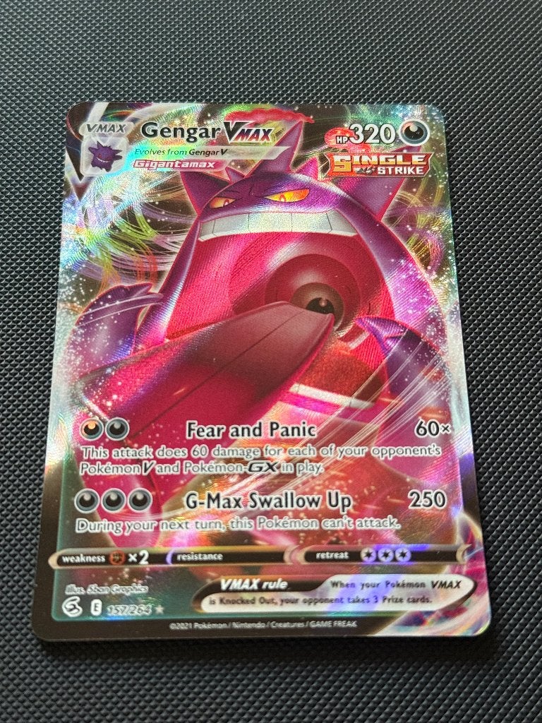 Gengar VMAX Pokémon Kaart - Full Art (157/264), Verzenden, Zo goed als nieuw, Losse kaart, Foil