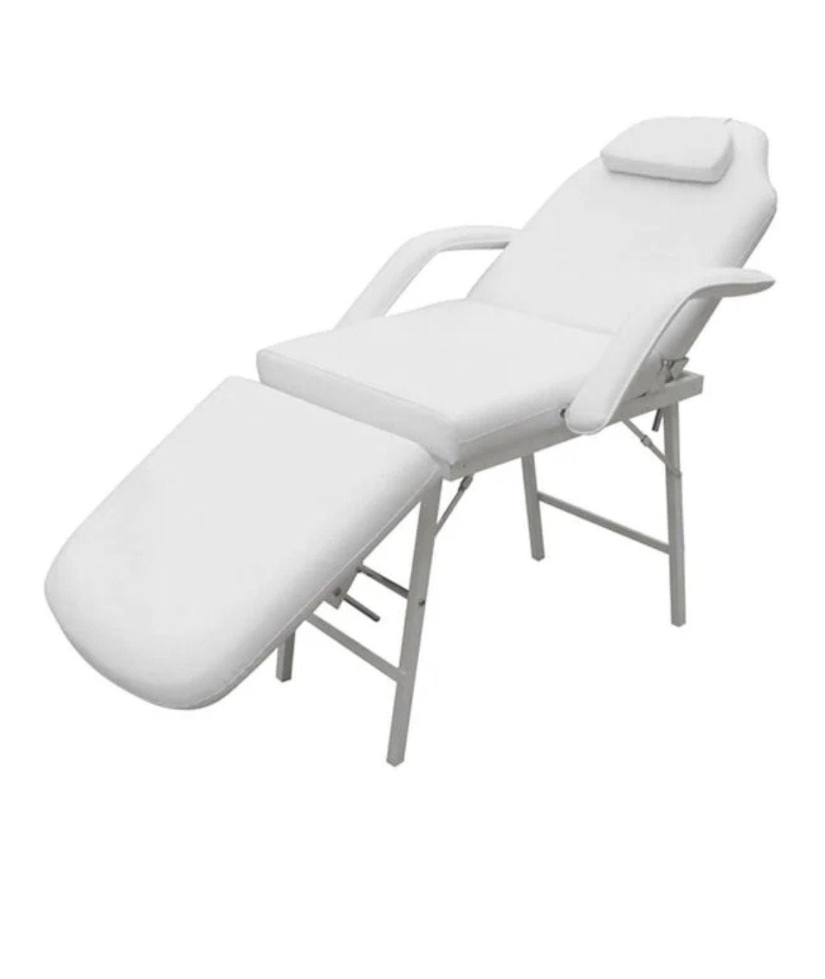 vidaXL Behandelingsstoel wit zgan, Sport en Fitness, Ophalen, Zo goed als nieuw, Massagetafel