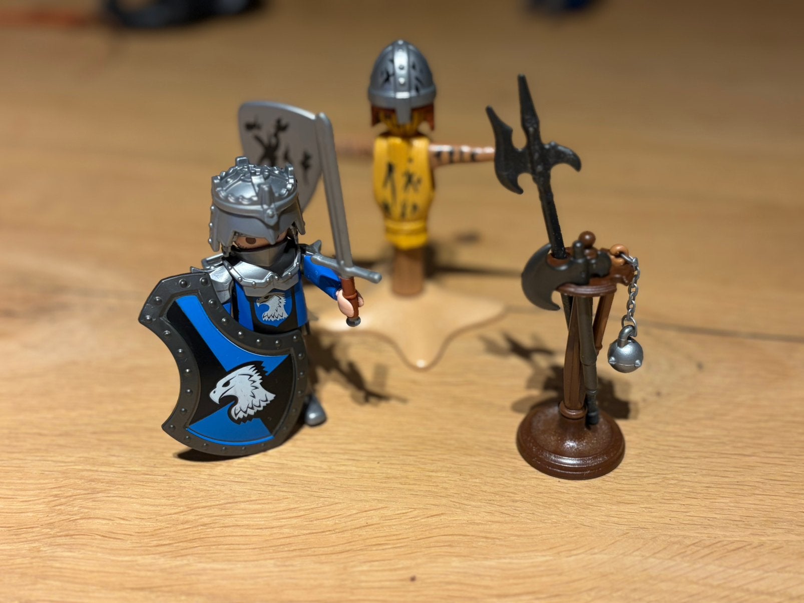 Playmobil Ridder Knights met trainingspop, set 70290, Ophalen of Verzenden, Zo goed als nieuw