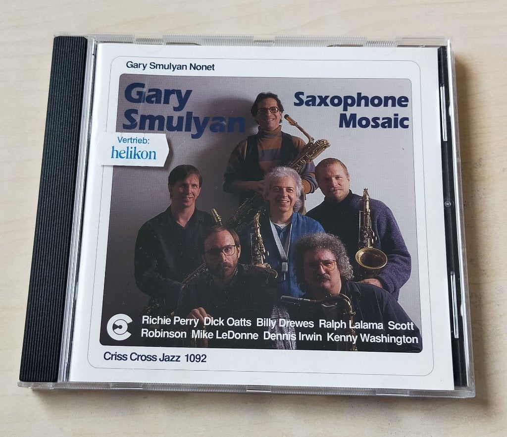 Gary Smulyan Nonet - Saxophone Mosaic CD 1994 Criss Cross, Ophalen of Verzenden, Zo goed als nieuw, Jazz