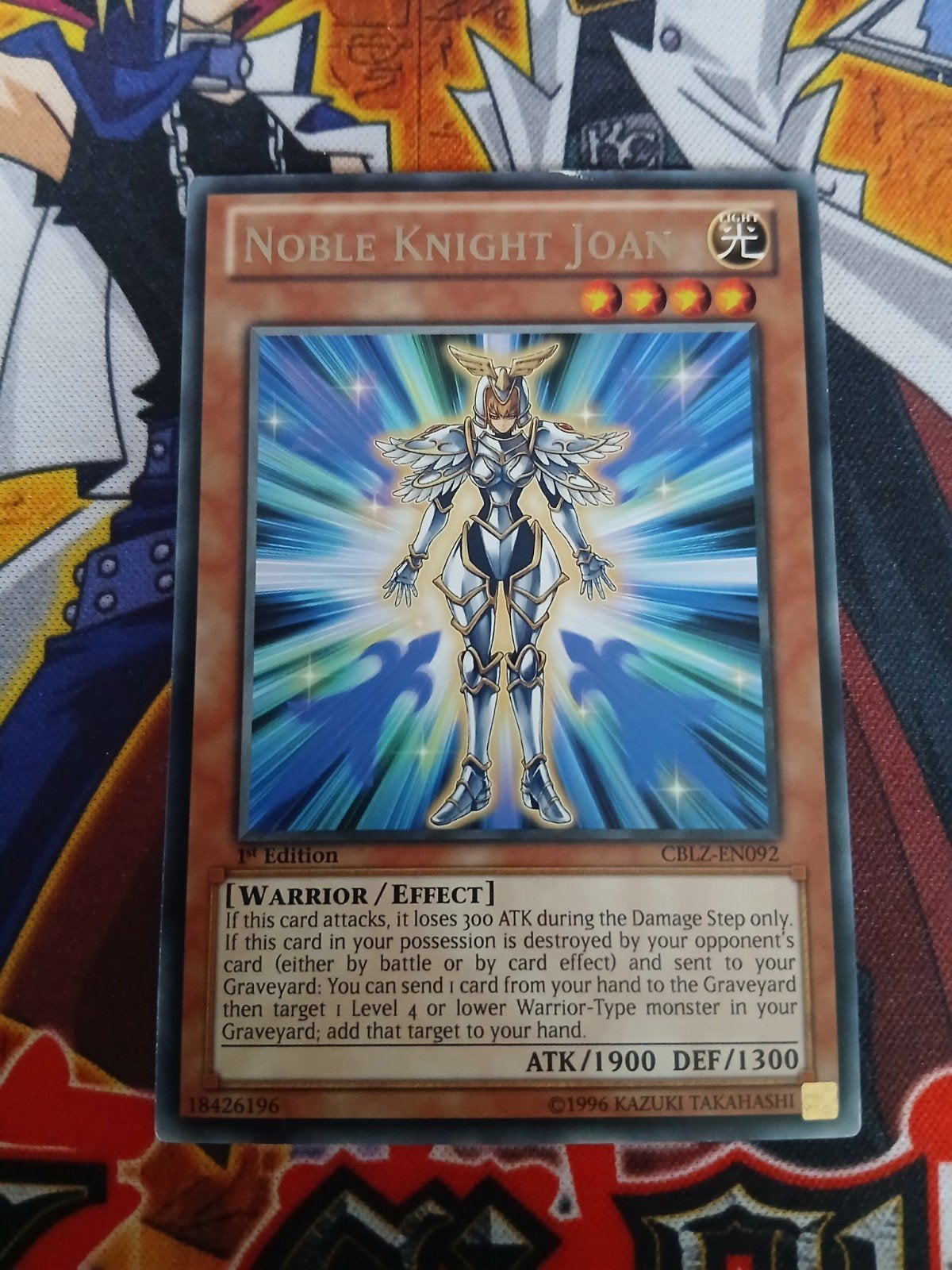 Noble Knight Joan - Rare CBLZ - Yu-Gi-Oh, Hobby en Vrije tijd, Verzamelkaartspellen | Yu-gi-Oh!, Ophalen of Verzenden, Zo goed als nieuw