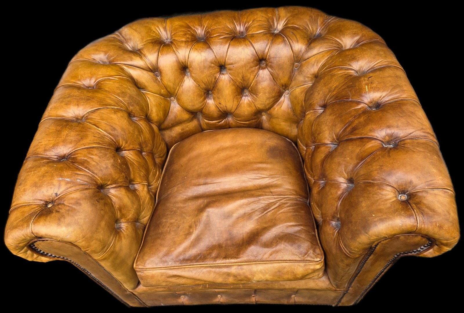 2 oude Chesterfield club fauteuils + BEZORGING GRATIS, Gebruikt, Onbekend, Ophalen of Verzenden, Onbekend