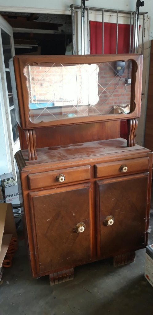 antieke houten dressoir, Ophalen