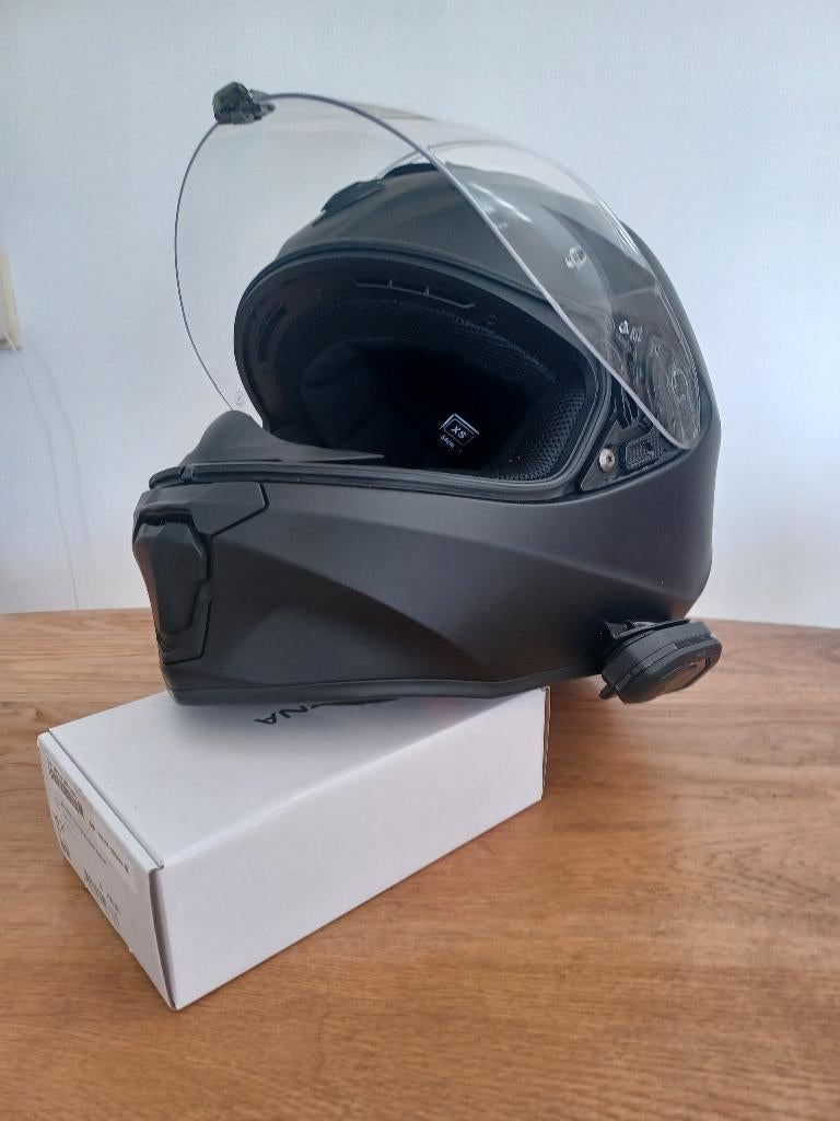 Motorhelm plus ingebouwde communicatie set, Motoren, Kleding | Motorhelmen, Ophalen, M, HJC, Integraalhelm