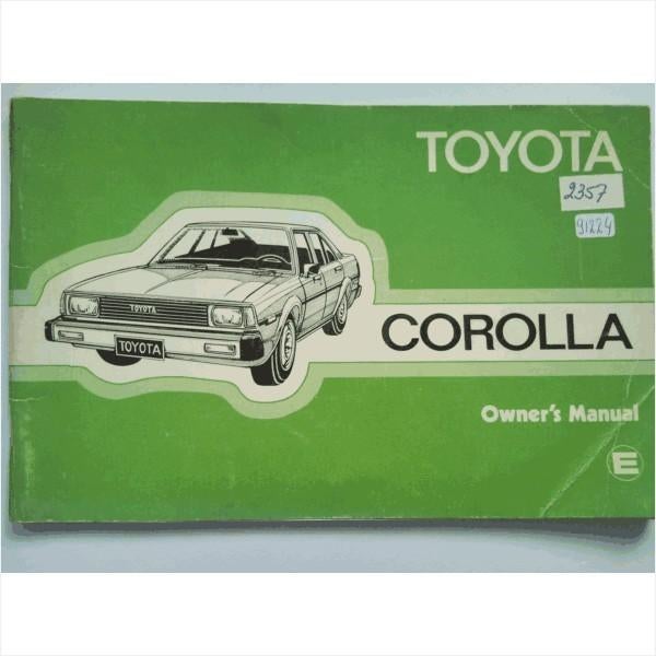 Toyota Corolla Instructieboekje 1980 #3 Engels, Ophalen of Verzenden