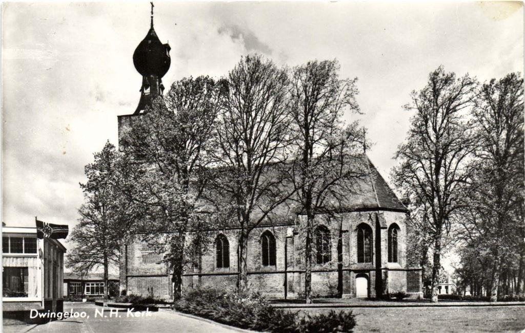 Dwingeloo, N.H. Kerk - 1972 gelopen, Ophalen of Verzenden, 1960 tot 1980, Gelopen, Drenthe
