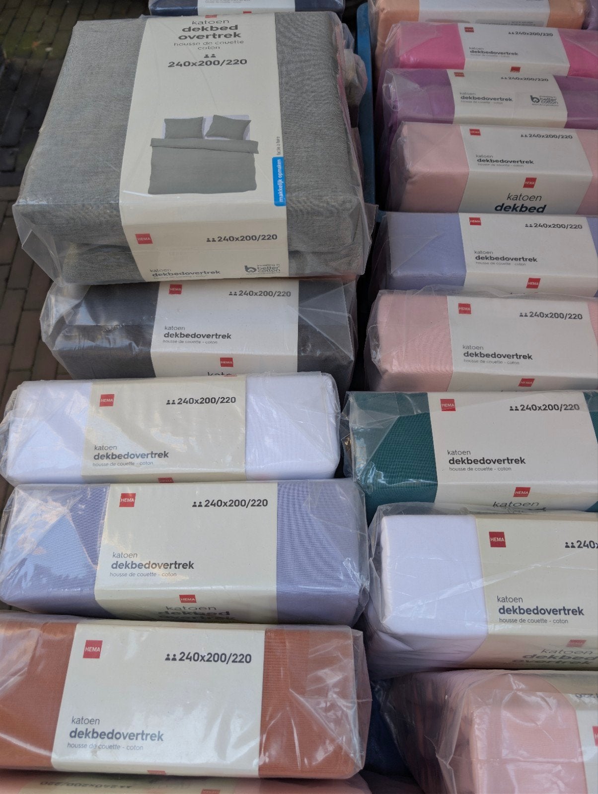 Dekbedovertrek 240x200/220, Huis en Inrichting, Slaapkamer | Beddengoed, Dekbedovertrek, Nomail, Katoen, Nieuw