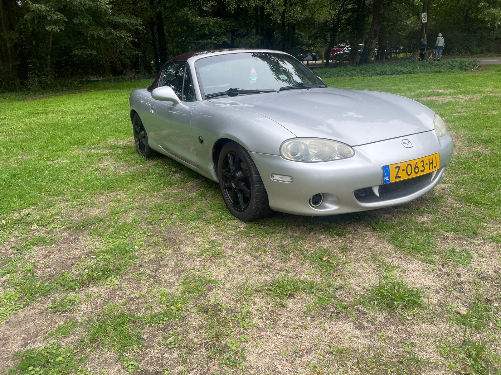 Mazda MX-5 1.6 I 2002 Grijs, Achterwielaandrijving, 40 €/maand, 4 cilinders, Cabriolet