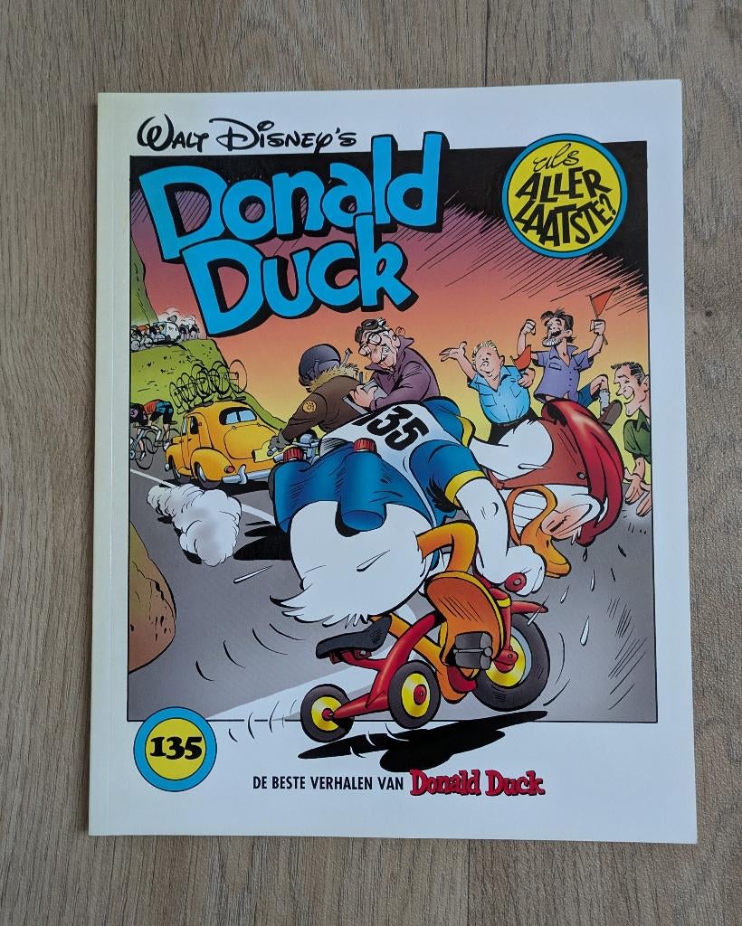 Donald Duck als allerlaatste nr. 135, Eén stripboek, Zo goed als nieuw, Walt disney, Ophalen of Verzenden