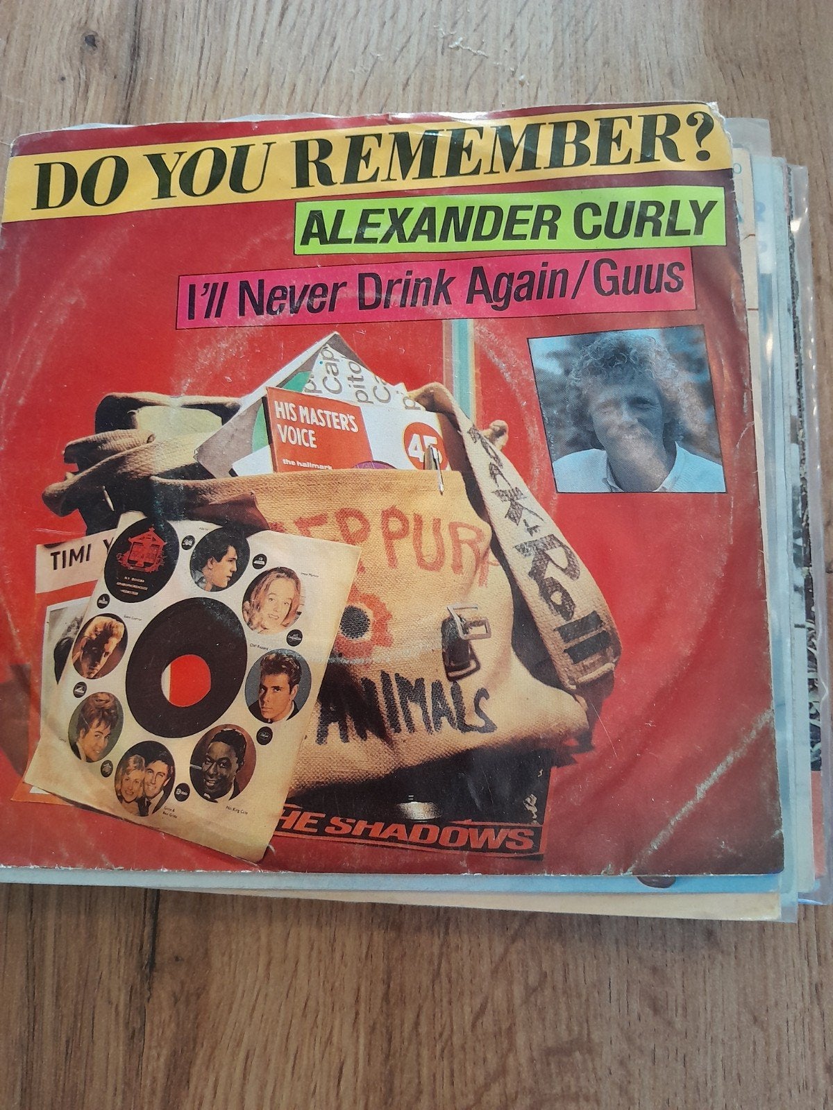Alexander curly 7inch l,ll never drink again, Ophalen of Verzenden, Zo goed als nieuw, Pop