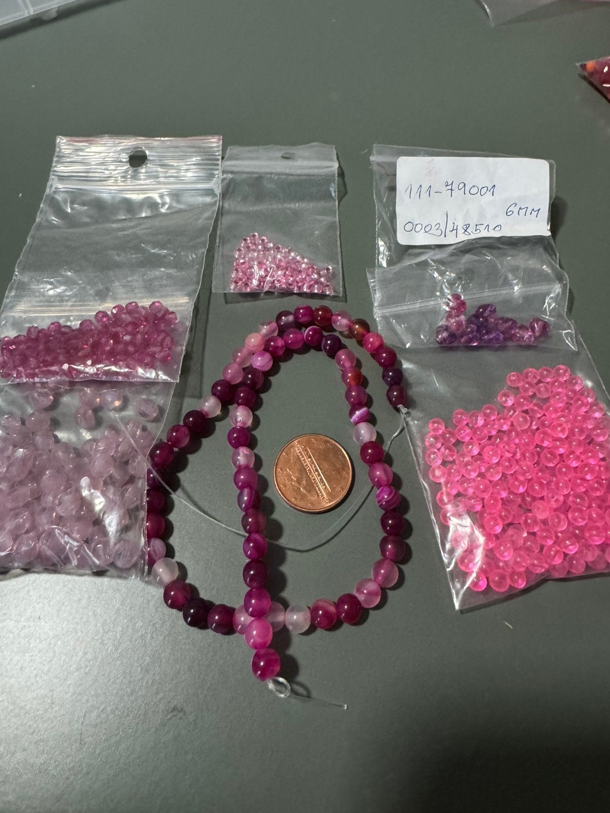 Kralen fuchsia, Ophalen of Verzenden, Nieuw, Roze, Armband