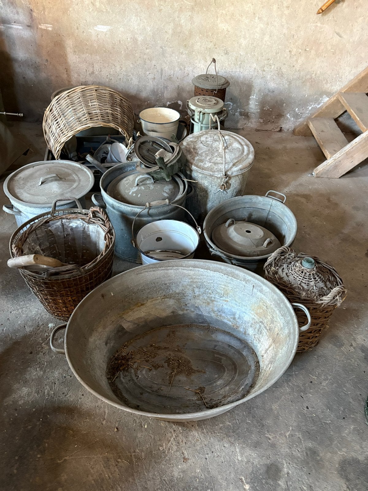 Vintage Zinken en Riet Collectie - Diverse Maten, Ophalen