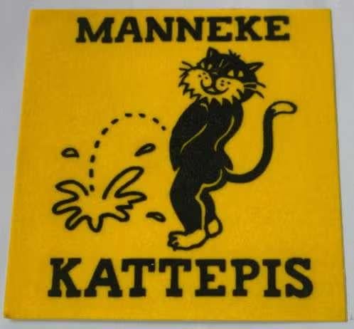 Sticker Manneke Kattepis (2), Ophalen of Verzenden, Zo goed als nieuw, Overige typen