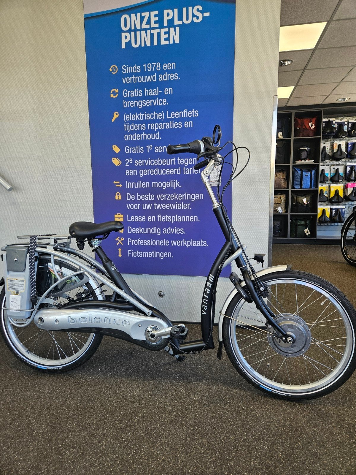 Van Raam Balance lage instap fiets 52cm - Nieuwstaat, Zo goed als nieuw, 51 tot 55 cm, 50 km per accu of meer, Ophalen
