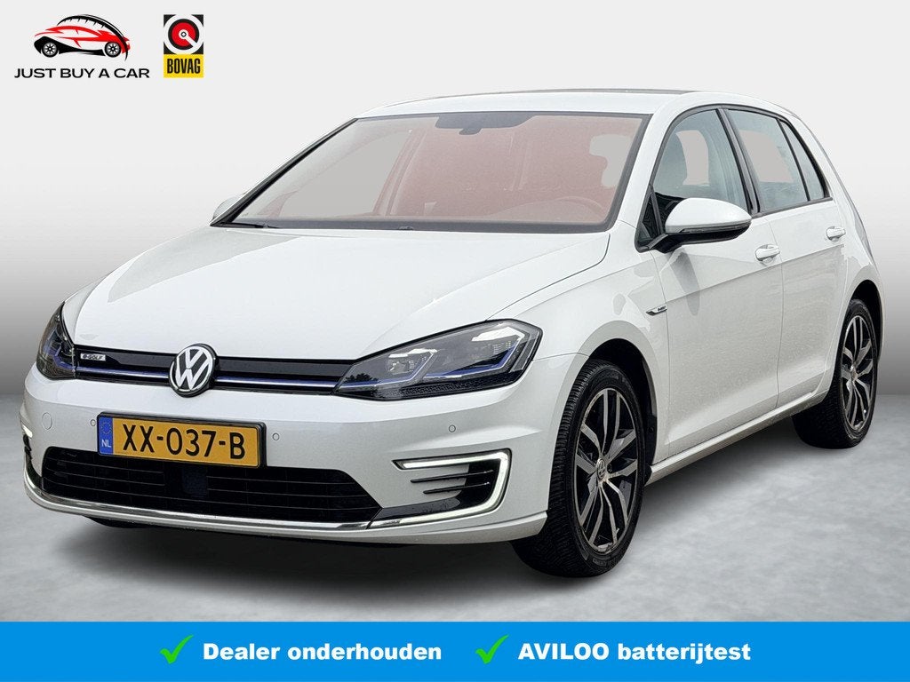 Volkswagen e-Golf e-Golf SoH 90,1% / Warmtepomp / Apple & An, Auto's, Gebruikt, Zwart, Met garantie (alle), 231 km