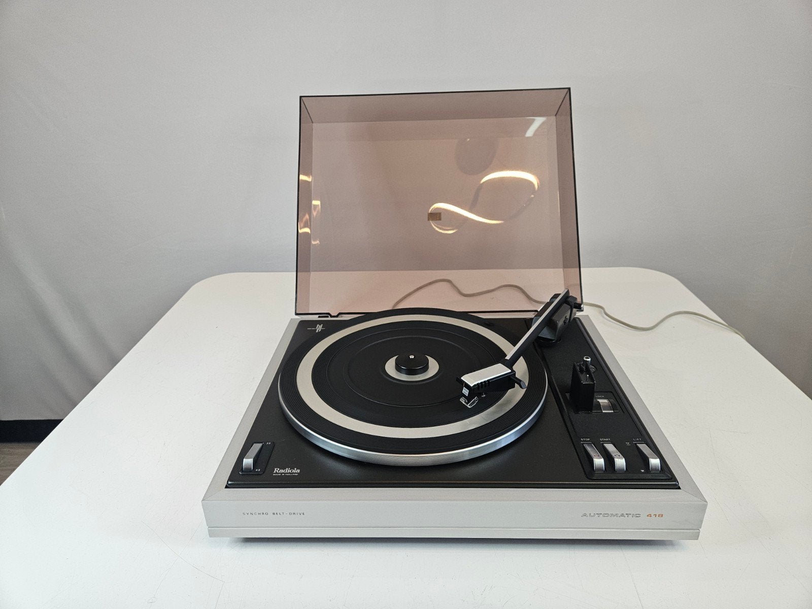Radiola Automatic 418 Platenspeler - Vintage Hifi, Overige merken, Gebruikt, Onbekend, Ophalen of Verzenden