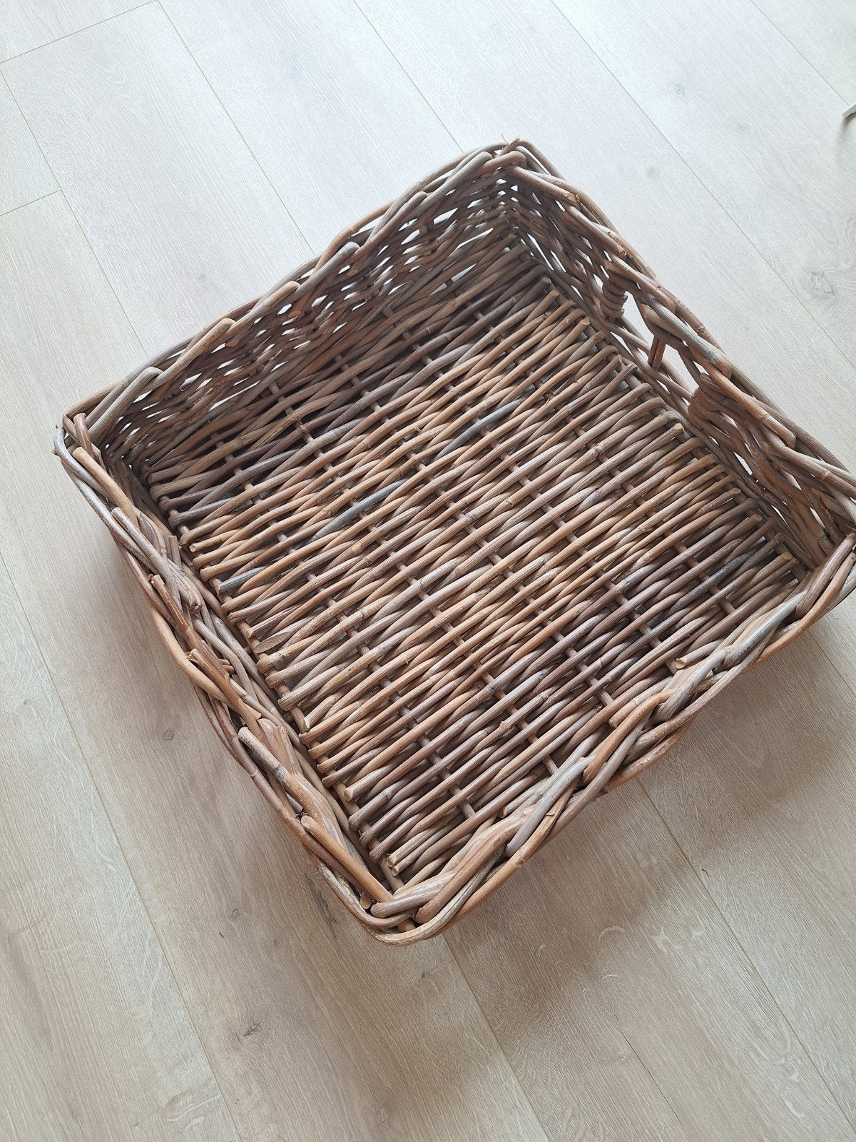 Mand / dienblad 50x50 rotan, Ophalen, Vierkant, Riet