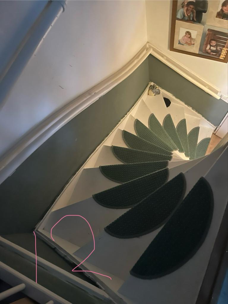 15 Halve Maan Traptegels: Groen., Minder dan 50 cm, Gebruikt, Ophalen of Verzenden, Overige vormen