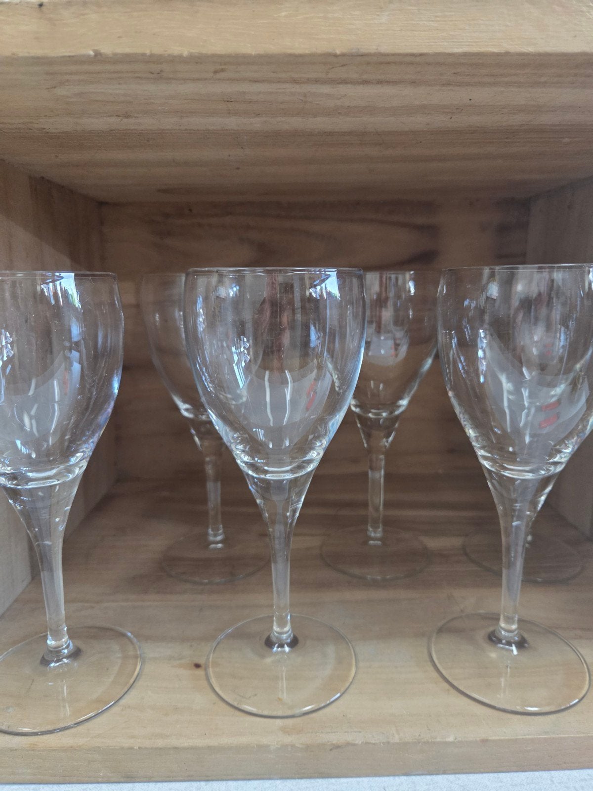 Set van 6 elegante wijnglazen, Antiek en Kunst, Ophalen of Verzenden