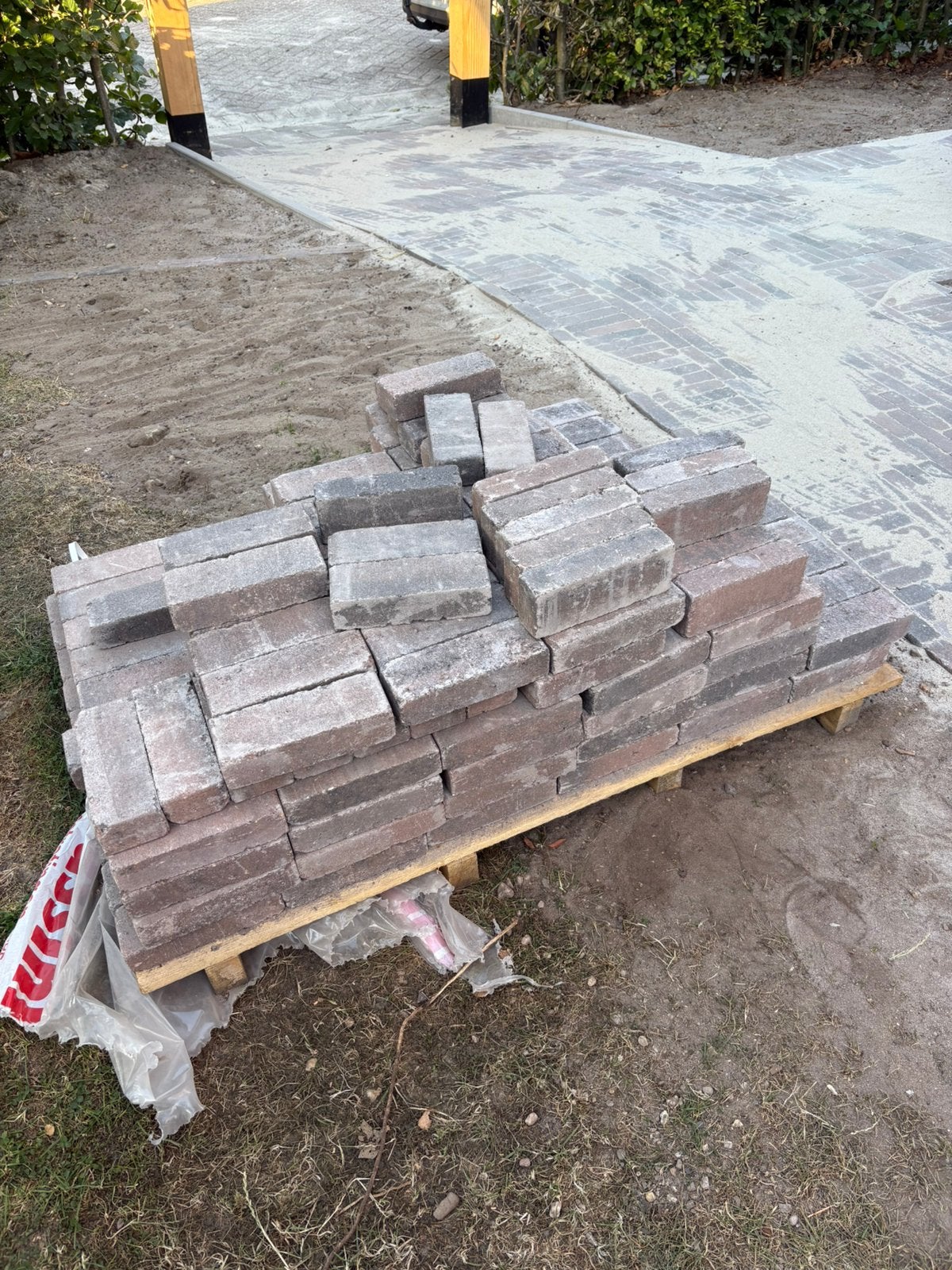 Betonwaaltjes getrommeld ca 3 m2, Ophalen, Nieuw, Beton, Klinkers