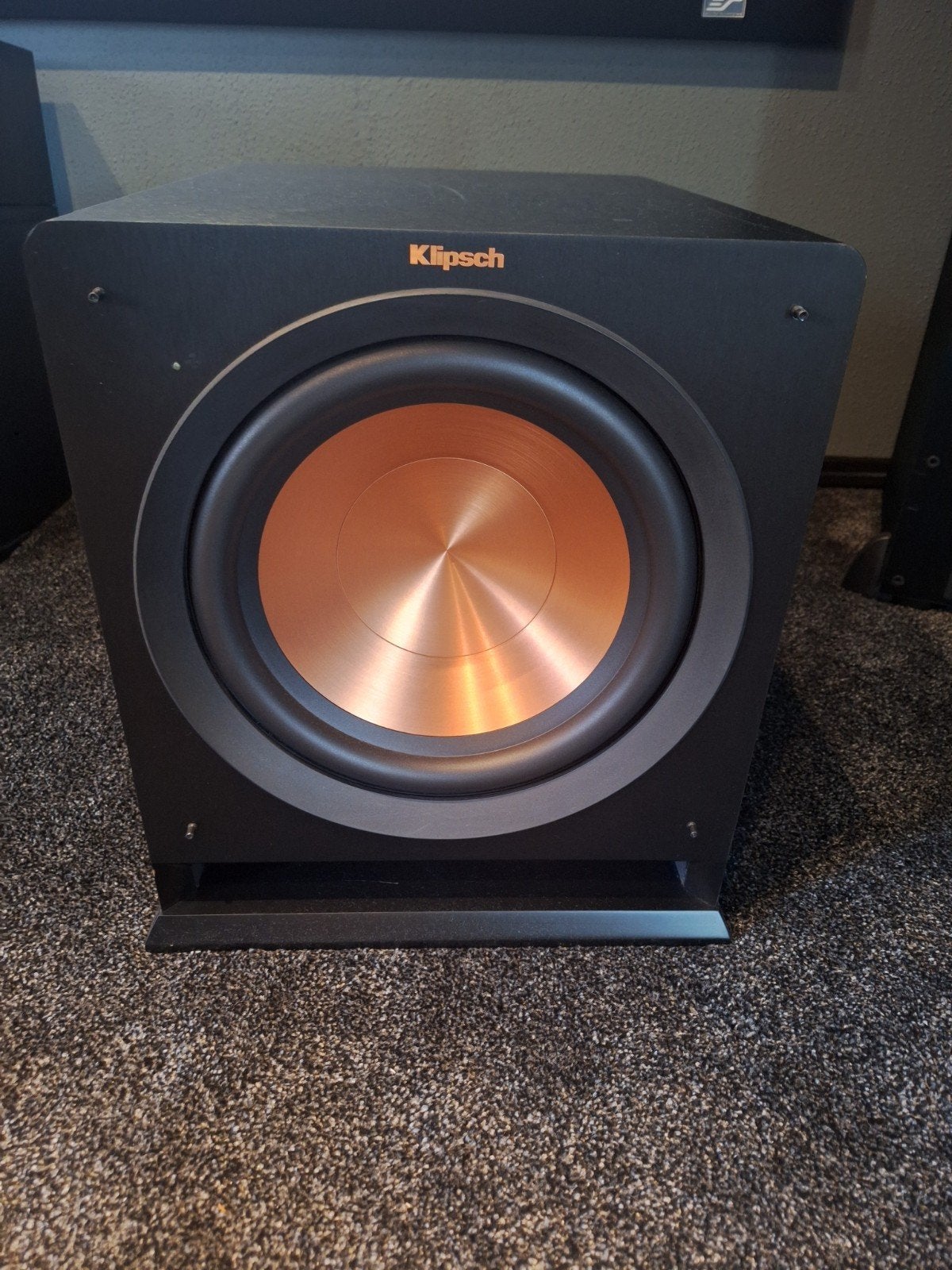Klipsch R-112SW Subwoofer - Krachtige Bass, Audio, Tv en Foto, Luidsprekers, Gebruikt, Subwoofer, Geschikt voor surround/home cinema