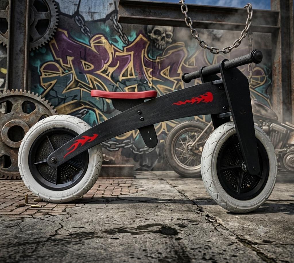 Wishbone 2 in 1 houten loopfiets, Gerestyld!, Ophalen, Gebruikt, Loopfiets