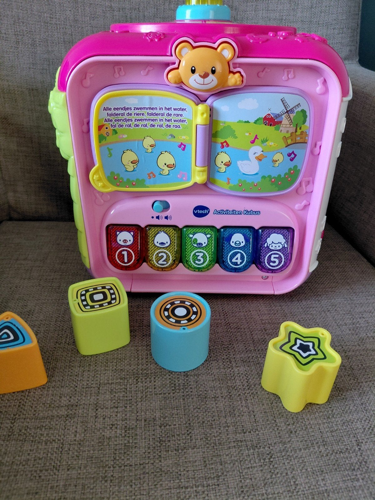 Vtech activiteiten kubus, Kinderen en Baby's, Speelgoed | Vtech, Zo goed als nieuw, 6 maanden tot 2 jaar, Ophalen of Verzenden