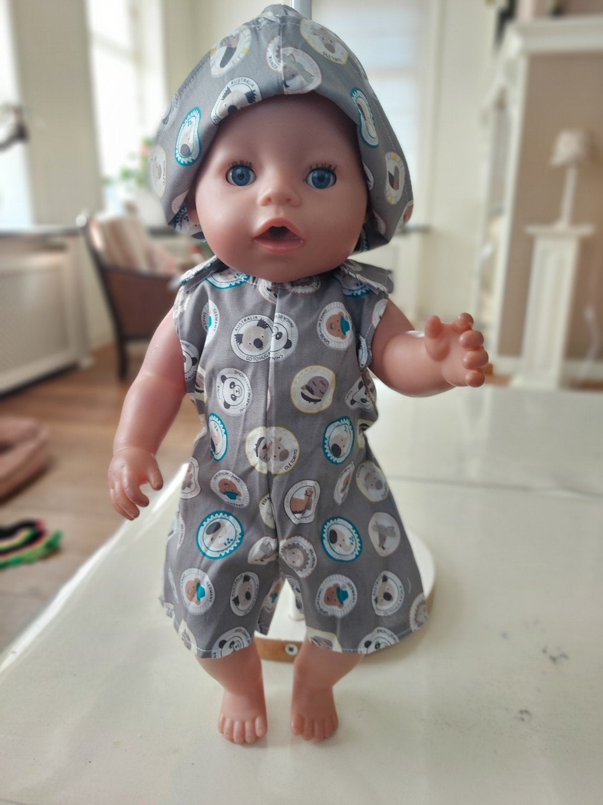 Leuk 2 delig dieren set jongens baby born pop, Ophalen of Verzenden, Nieuw, Jongetje