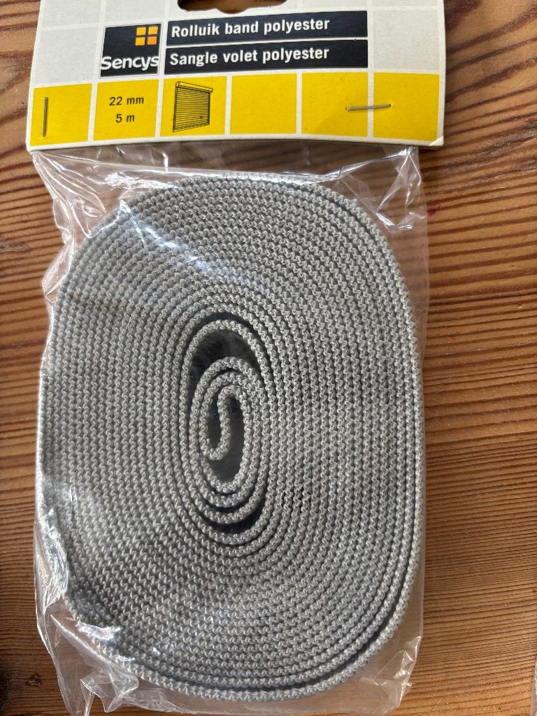 5 rolluik banden grijs, Ophalen of Verzenden, Zo goed als nieuw, Overige typen