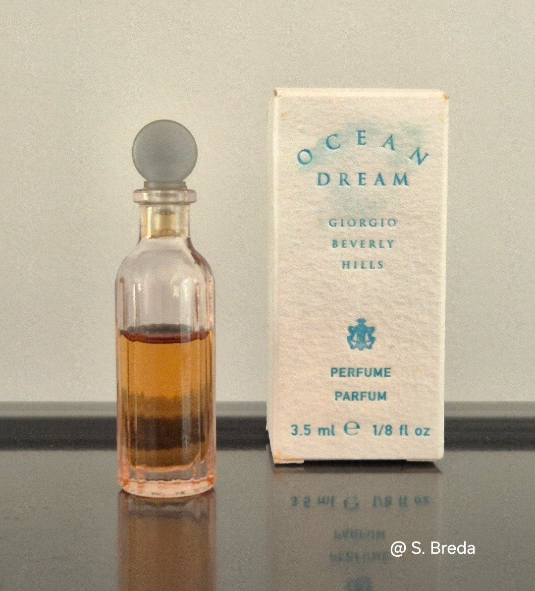 Giorgio Beverly Hills - Ocean Dream - Pure Parfum miniatuur, Ophalen of Verzenden, Zo goed als nieuw, Miniatuur, Gevuld