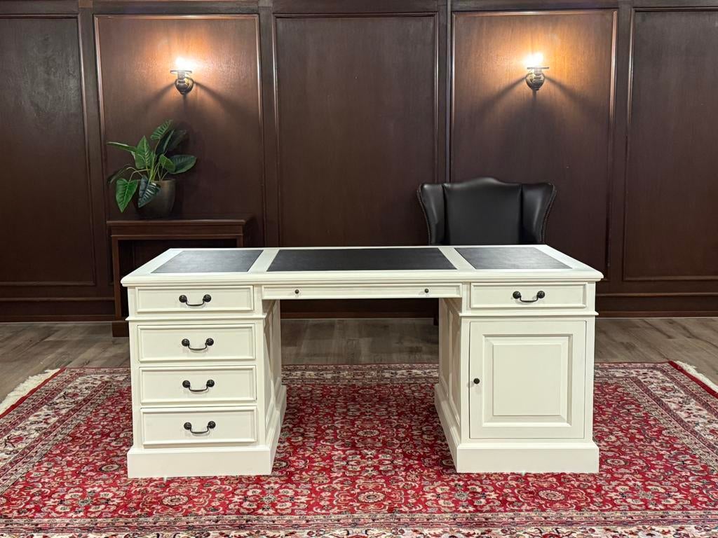 Klassiek Engels bureau (partnerdesk) #639, Ophalen of Verzenden, Zo goed als nieuw