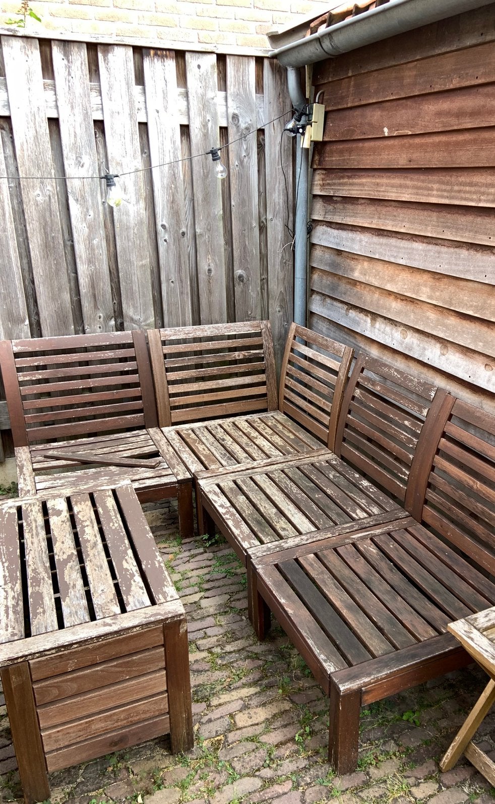 Ikea applaro, Ophalen, Gebruikt, Hout, 4 zitplaatsen