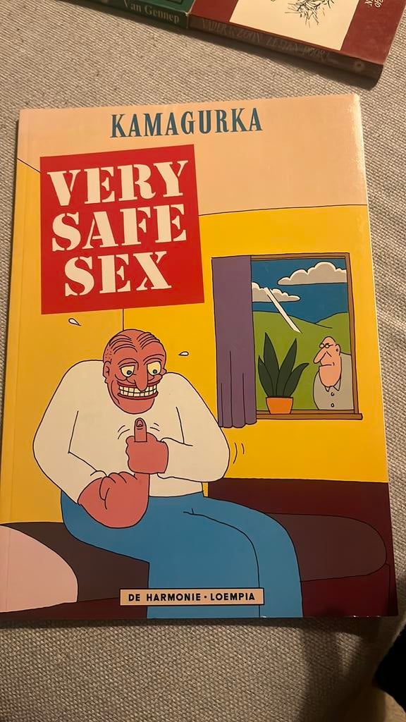 Kamagurka - Very safe sex, Boeken, Eén stripboek, Ophalen of Verzenden, Zo goed als nieuw, Kamagurka