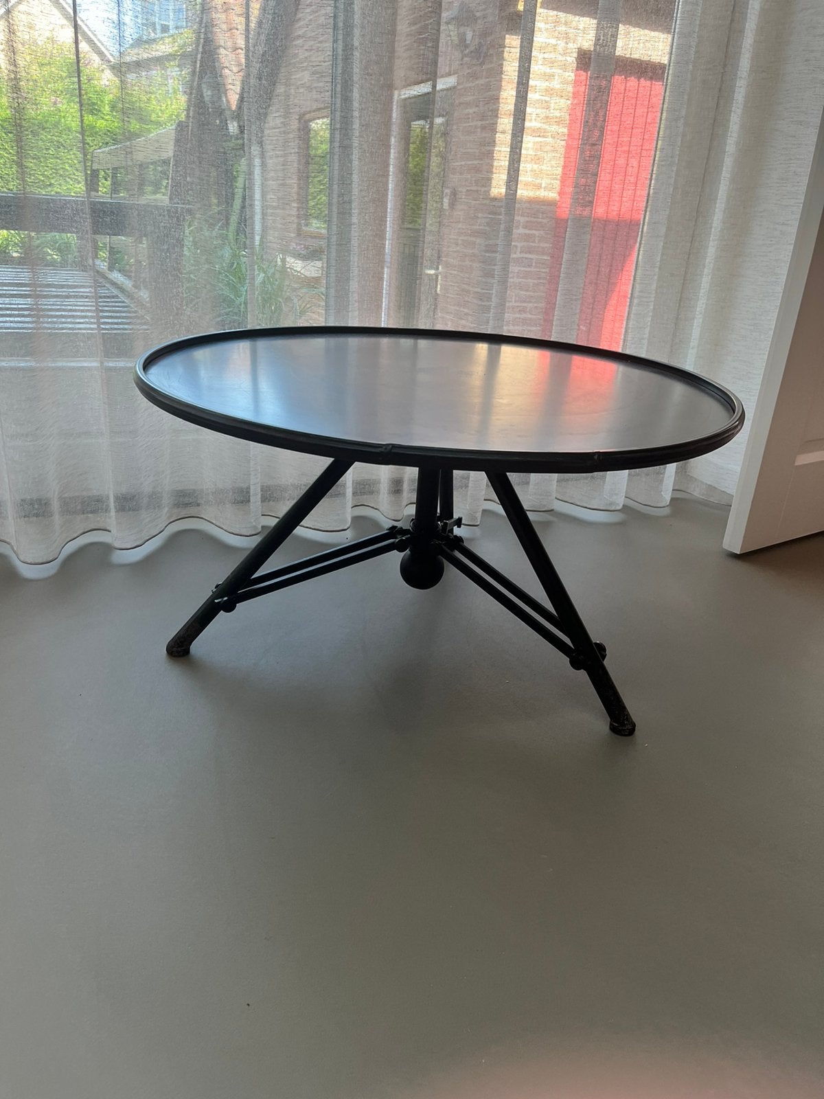 Salon tafel dutchbone 78cm diameter, Ophalen, Zo goed als nieuw, Rond, 50 tot 100 cm