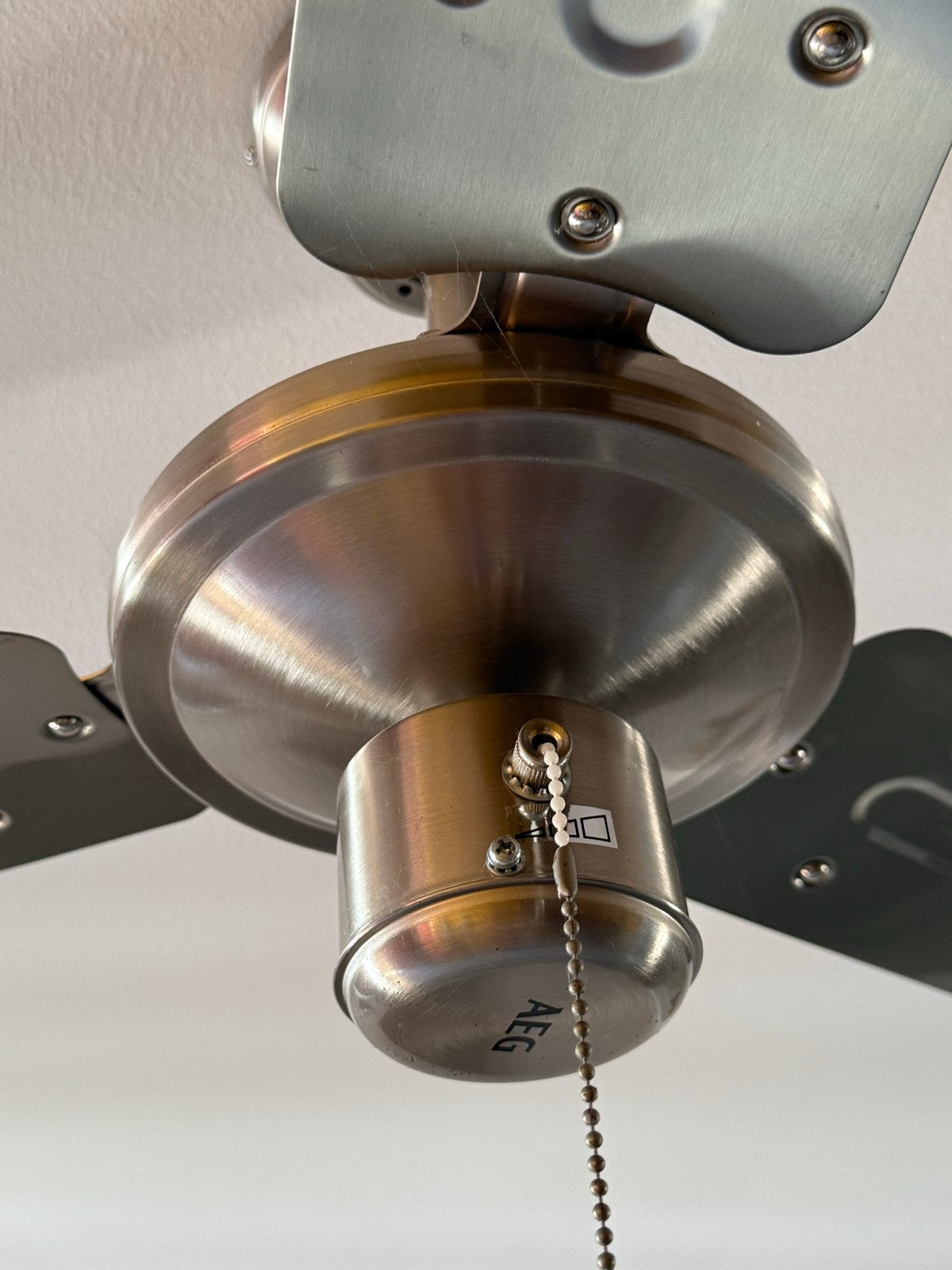 AEG Plafondventilator - Zilver, Witgoed en Apparatuur, Ventilatoren, Gebruikt, Plafondventilator, Ophalen