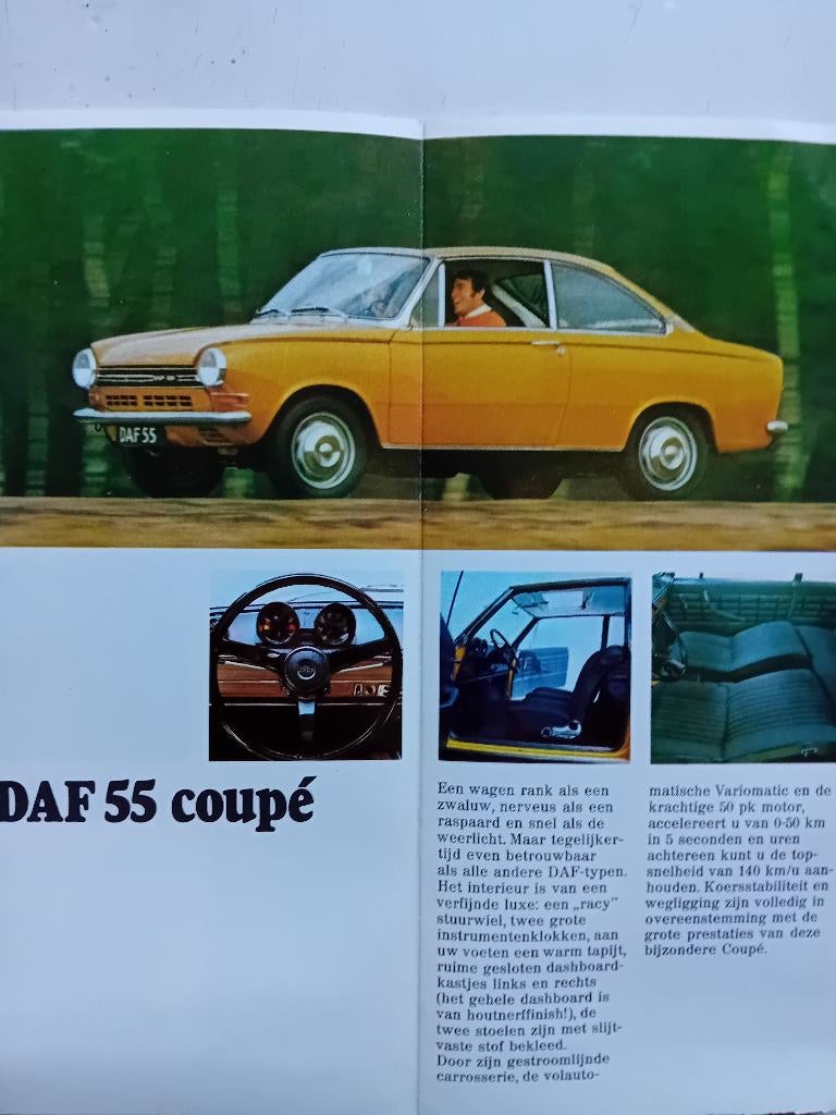 Brochure DAF modellenoverzicht 1971, Ophalen of Verzenden, Zo goed als nieuw, Overige merken