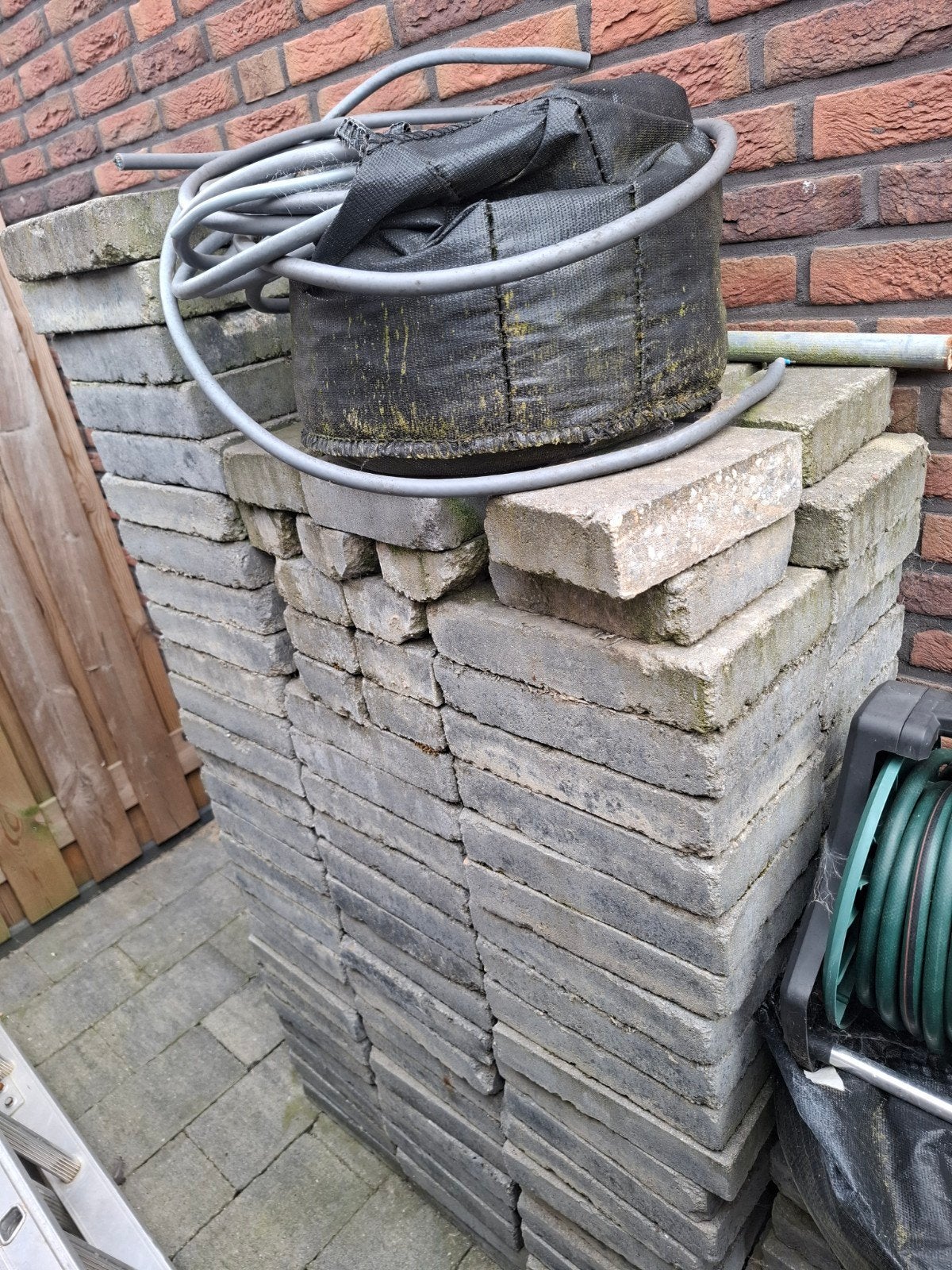 20 x 30 betontegels, Ophalen, Gebruikt, Beton, Terrastegels