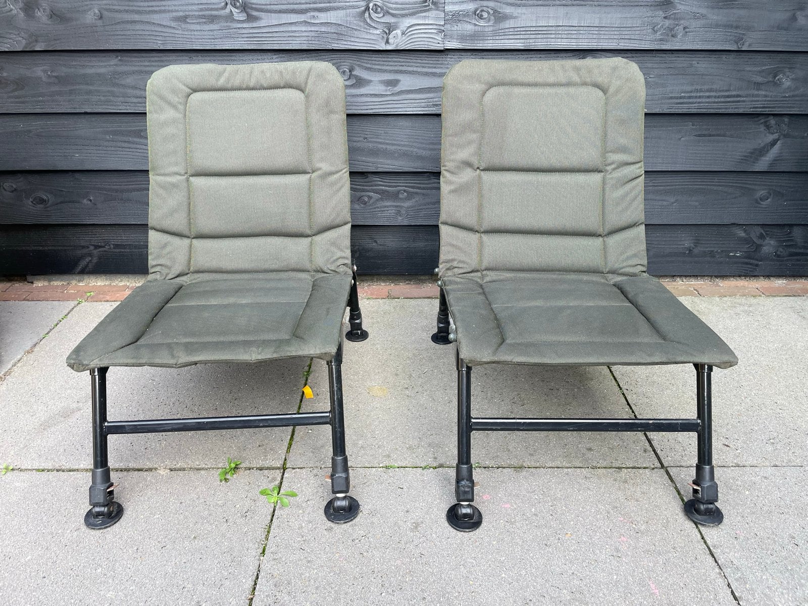 Set van 2 comfortabele verstelbare inklapbare visstoelen, Watersport en Boten, Ophalen, Gebruikt, Overige typen
