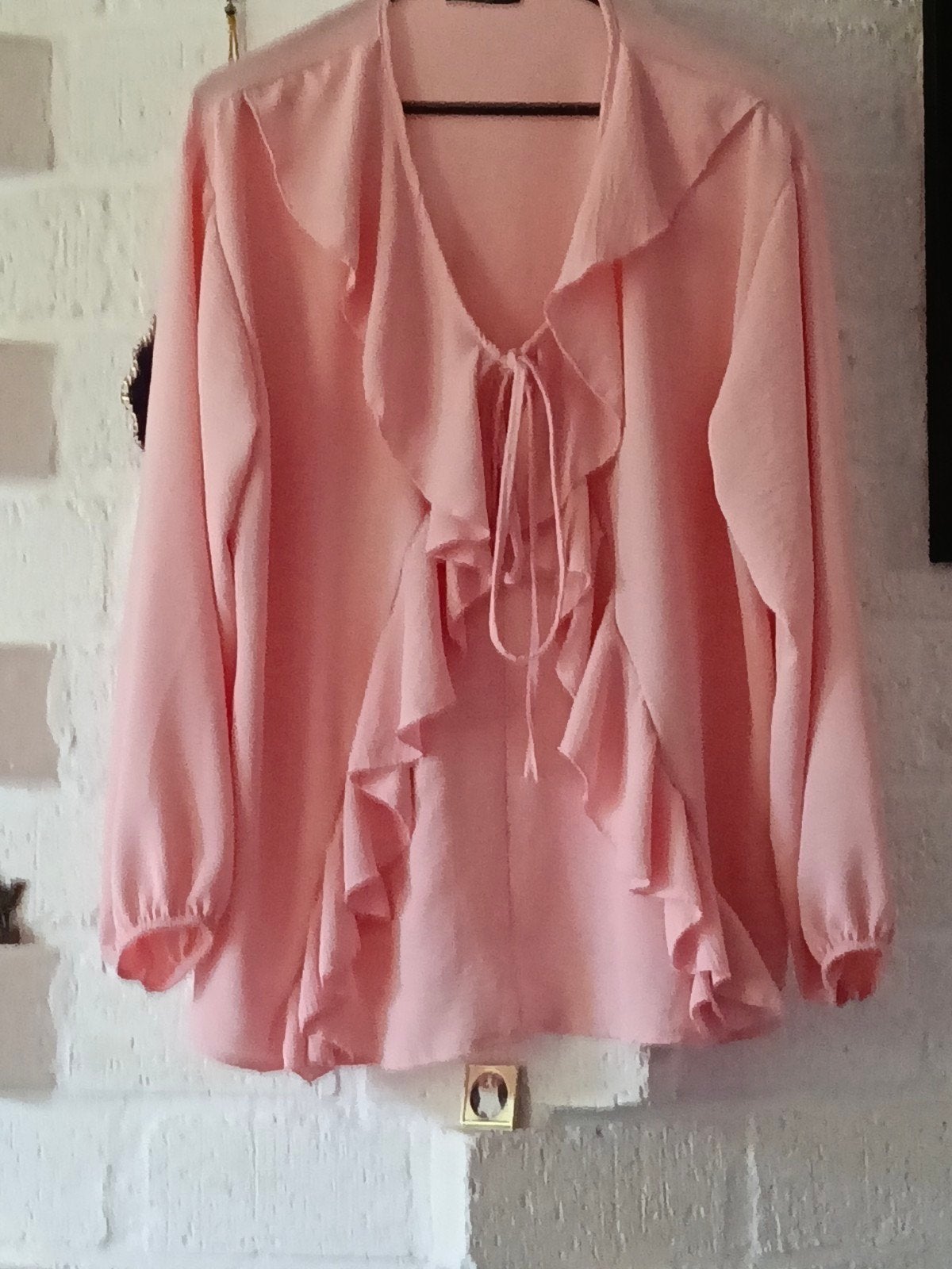 mooie Roze Blouse met Roezels Nieuw Mt 46, Kleding | Dames, Ophalen of Verzenden, Nieuw, Maat 46/48 (XL) of groter, Roze