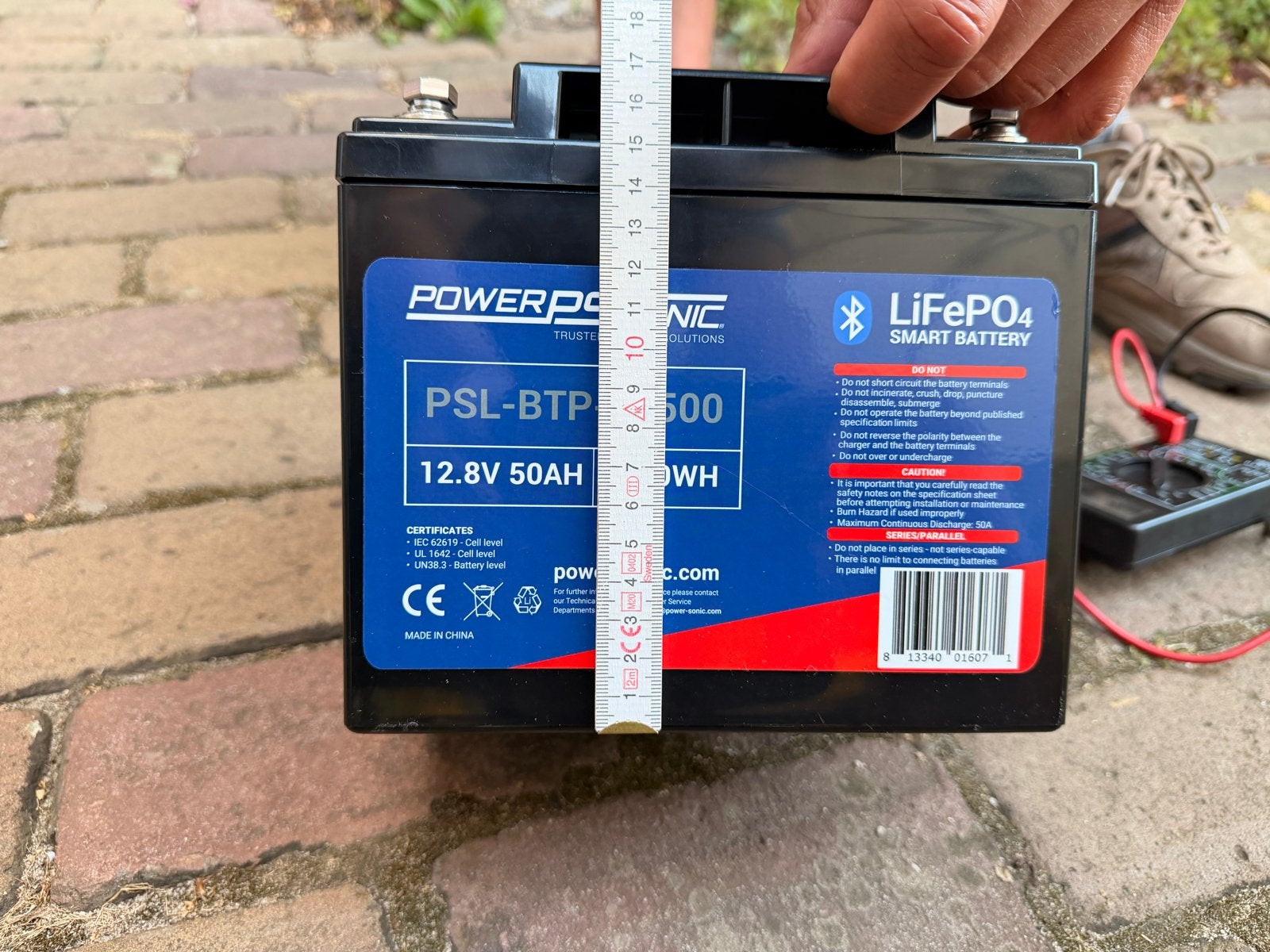 Power-Sonic PSL-BTP-12500 12.8V 50Ah LiFePO4 Smart Accu, Ophalen, Gebruikt, Universele onderdelen